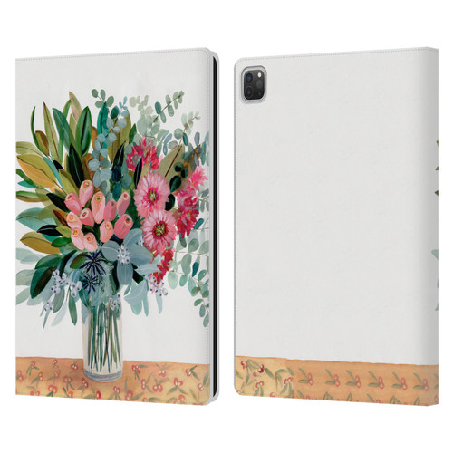 Suzanne Allard Floral Graphics Magnolia Surrender Leather Book Wallet Case Cover For Apple iPad Pro 13 M4 2024