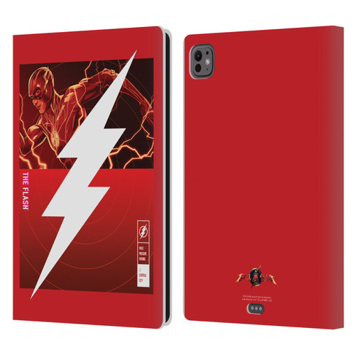 The Flash 2023 Graphics Barry Allen Logo Leather Book Wallet Case Cover For Apple iPad Pro 11 M4 2024