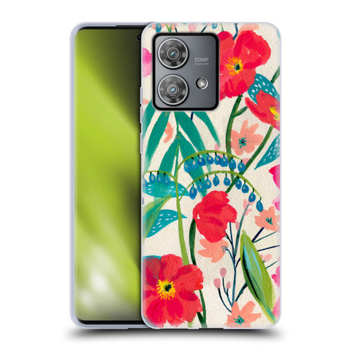 Suzanne Allard Floral Graphics Garden Party Soft Gel Case for Motorola Edge 40 Neo 5G