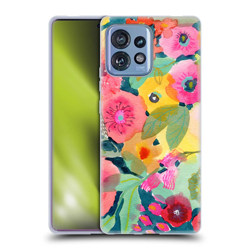 Suzanne Allard Floral Graphics Delightful Soft Gel Case for Motorola Moto Edge 40 Pro
