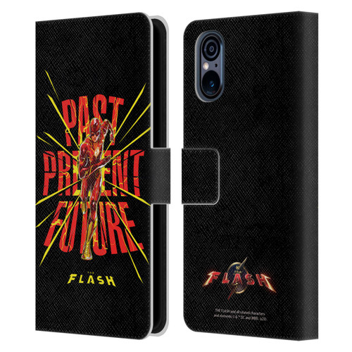 The Flash 2023 Graphics Speed Force Leather Book Wallet Case Cover For Sony Xperia 5 V 5G
