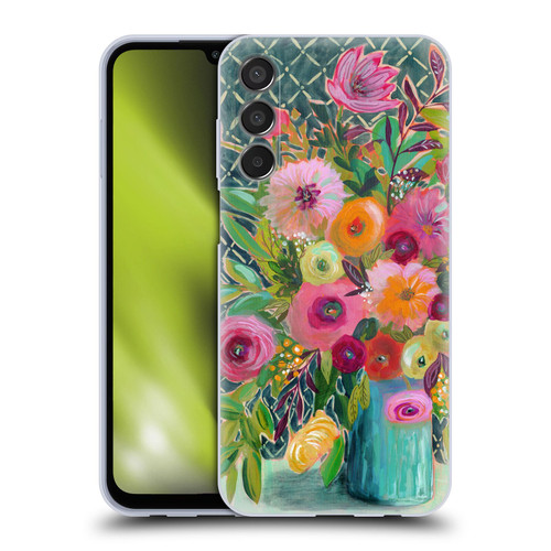 Suzanne Allard Floral Graphics Hope Springs Soft Gel Case for Samsung Galaxy M15/F15 5G