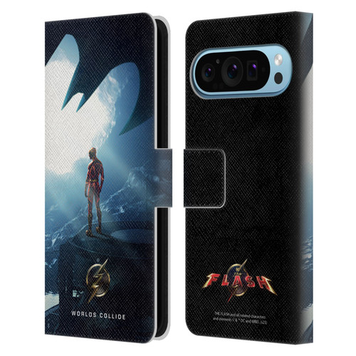 The Flash 2023 Poster Key Art Leather Book Wallet Case Cover For Google Pixel 9 / Pixel 9 Pro