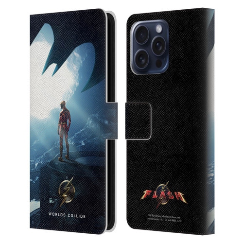 The Flash 2023 Poster Key Art Leather Book Wallet Case Cover For Apple iPhone 16 Pro Max