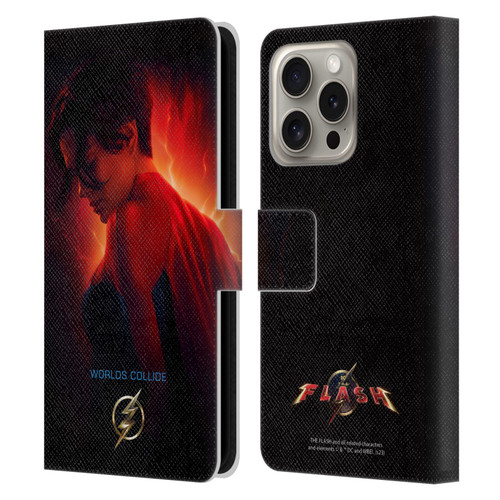 The Flash 2023 Poster Supergirl Leather Book Wallet Case Cover For Apple iPhone 16 Pro