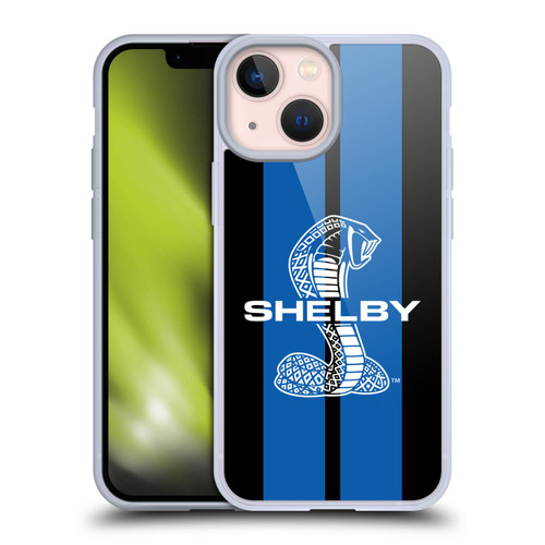 Shelby Car Graphics Blue Soft Gel Case for Apple iPhone 13 Mini & MagSafe