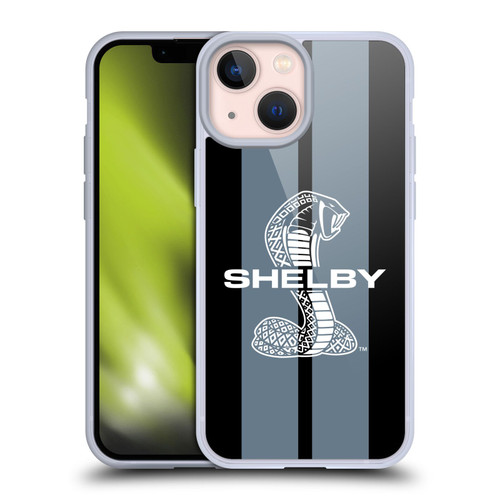 Shelby Car Graphics Gray Soft Gel Case for Apple iPhone 13 Mini & MagSafe