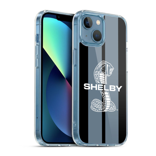 Shelby Car Graphics Gray Soft Gel Case for Apple iPhone 13 Mini & MagSafe