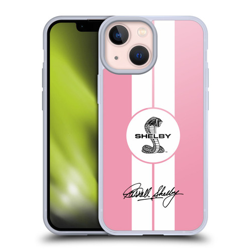 Shelby Car Graphics 1965 427 S/C Pink Soft Gel Case for Apple iPhone 13 Mini & MagSafe