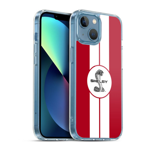 Shelby Car Graphics 1965 427 S/C Red Soft Gel Case for Apple iPhone 13 Mini & MagSafe