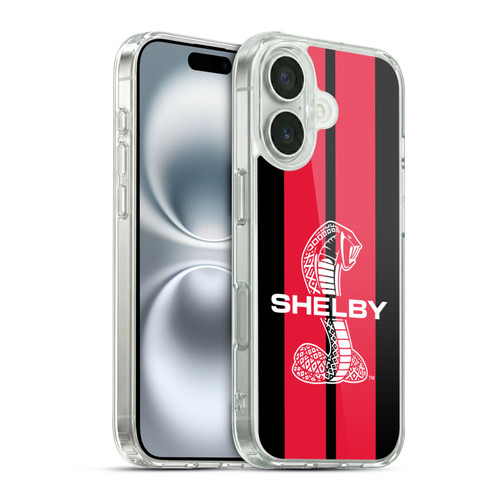 Shelby Car Graphics Red Soft Gel Case for Apple iPhone 16 & MagSafe