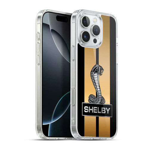 Shelby Car Graphics Gold Soft Gel Case for Apple iPhone 16 Pro Max & MagSafe