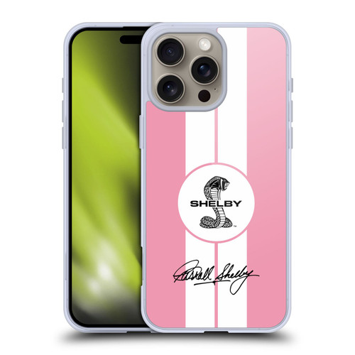Shelby Car Graphics 1965 427 S/C Pink Soft Gel Case for Apple iPhone 16 Pro Max & MagSafe