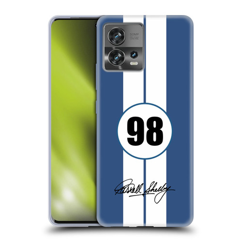 Shelby Car Graphics 1965 427 S/C Blue Soft Gel Case for Motorola Moto Edge 30 Fusion