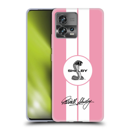Shelby Car Graphics 1965 427 S/C Pink Soft Gel Case for Motorola Moto Edge 30 Fusion
