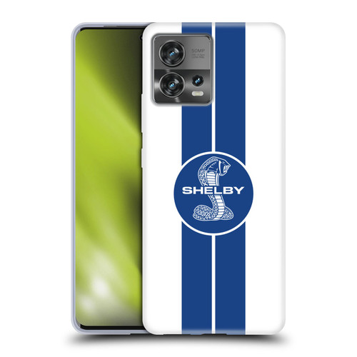 Shelby Car Graphics 1965 427 S/C White Soft Gel Case for Motorola Moto Edge 30 Fusion