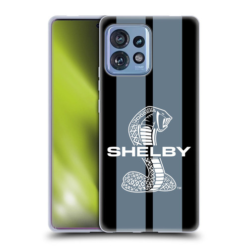 Shelby Car Graphics Gray Soft Gel Case for Motorola Moto Edge 40 Pro