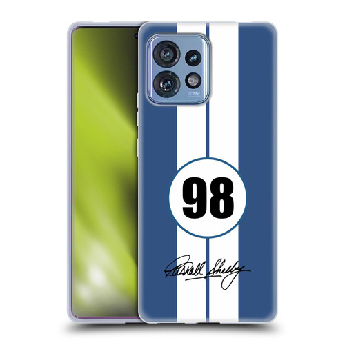 Shelby Car Graphics 1965 427 S/C Blue Soft Gel Case for Motorola Moto Edge 40 Pro