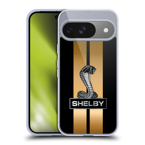 Shelby Car Graphics Gold Soft Gel Case for Google Pixel 9 / Pixel 9 Pro