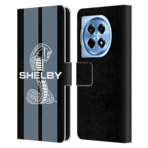 Shelby Car Graphics Gray Leather Book Wallet Case Cover For OnePlus 12R