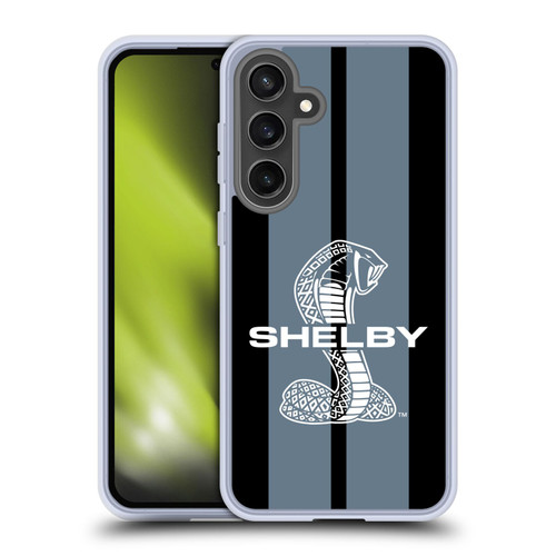 Shelby Car Graphics Gray Soft Gel Case for Samsung Galaxy S24 FE & MagSafe