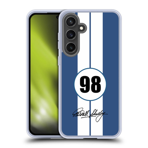 Shelby Car Graphics 1965 427 S/C Blue Soft Gel Case for Samsung Galaxy S24 FE & MagSafe