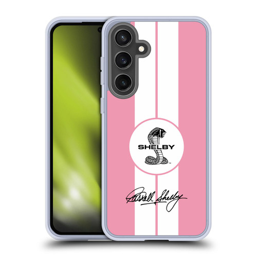 Shelby Car Graphics 1965 427 S/C Pink Soft Gel Case for Samsung Galaxy S24 FE & MagSafe