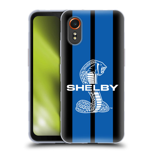 Shelby Car Graphics Blue Soft Gel Case for Samsung Galaxy Xcover7 5G