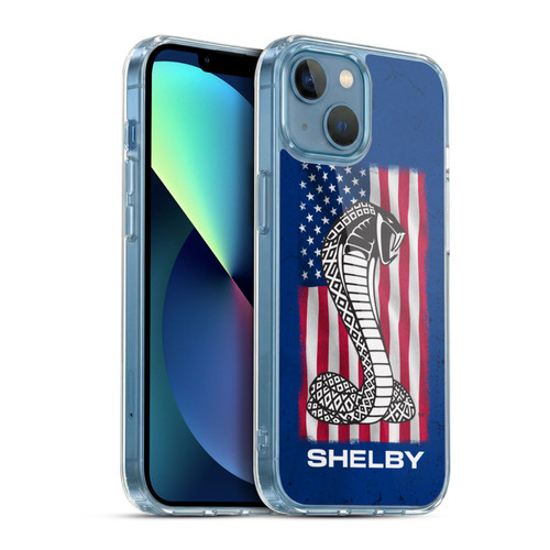 Shelby Logos American Flag Soft Gel Case for Apple iPhone 13 Mini