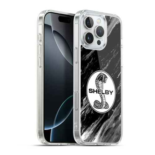 Shelby Logos Marble Soft Gel Case for Apple iPhone 16 Pro Max