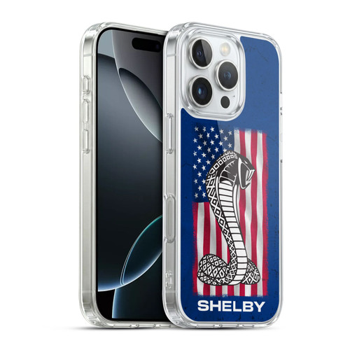 Shelby Logos American Flag Soft Gel Case for Apple iPhone 16 Pro