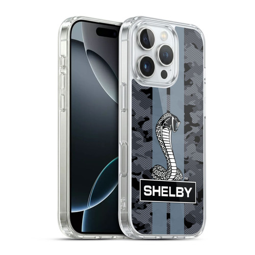 Shelby Logos Camouflage Soft Gel Case for Apple iPhone 16 Pro