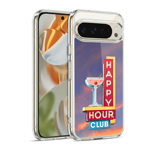 Larry Grossman Retro Collection Happy Hour Club Soft Gel Case for Google Pixel 9 / Pixel 9 Pro
