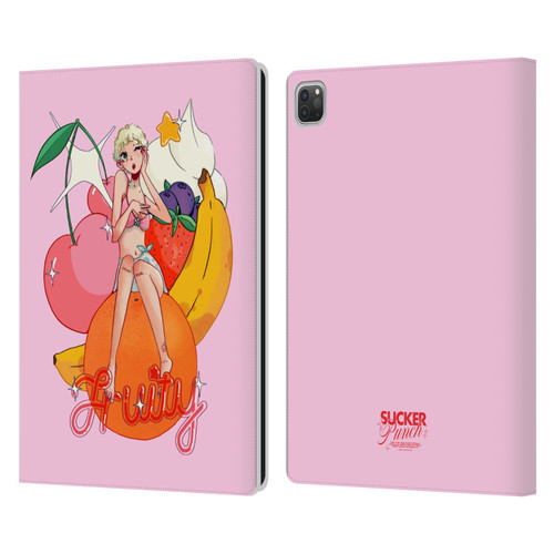 Chloe Moriondo Graphics Fruity Leather Book Wallet Case Cover For Apple iPad Pro 13 M4 2024