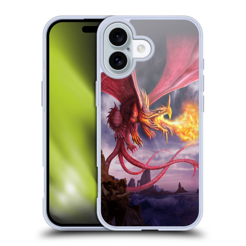 Anthony Christou Art Fire Dragon Soft Gel Case for Apple iPhone 16