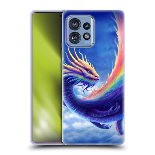 Anthony Christou Art Rainbow Dragon Soft Gel Case for Motorola Moto Edge 40 Pro