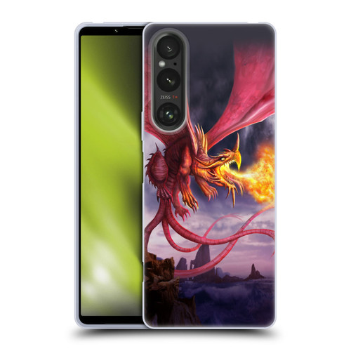 Anthony Christou Art Fire Dragon Soft Gel Case for Sony Xperia 1 V 5G