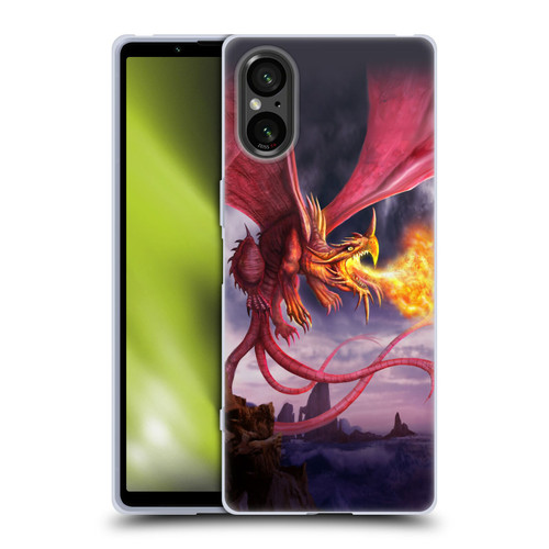 Anthony Christou Art Fire Dragon Soft Gel Case for Sony Xperia 5 V 5G