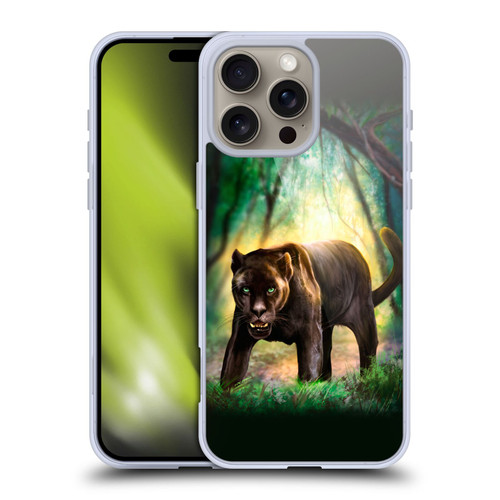 Anthony Christou Fantasy Art Black Panther Soft Gel Case for Apple iPhone 16 Pro Max