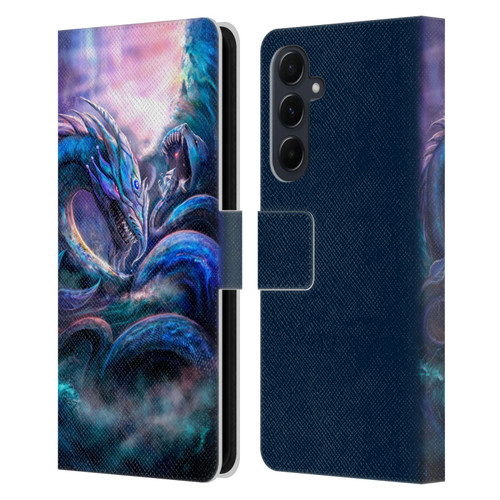Anthony Christou Fantasy Art Leviathan Dragon Leather Book Wallet Case Cover For Samsung Galaxy A55 5G