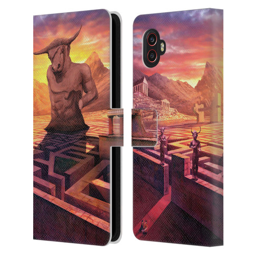 Anthony Christou Fantasy Art Minotaur In Labyrinth Leather Book Wallet Case Cover For Samsung Galaxy Xcover6 Pro/Pro2