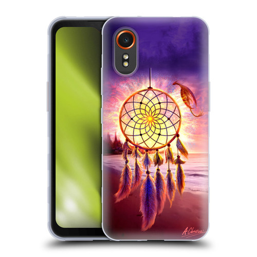 Anthony Christou Fantasy Art Beach Dragon Dream Catcher Soft Gel Case for Samsung Galaxy Xcover7 5G