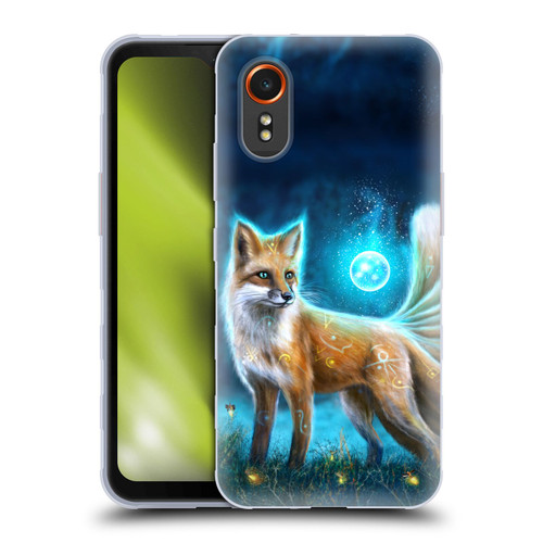 Anthony Christou Fantasy Art Magic Fox In Moonlight Soft Gel Case for Samsung Galaxy Xcover7 5G