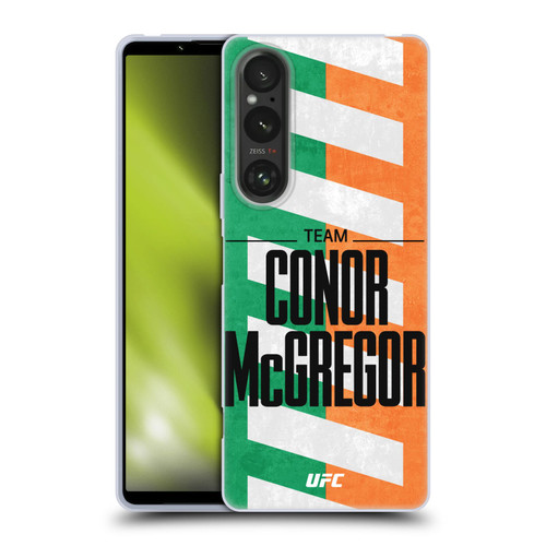 UFC Fighter Team Conor McGregor Flag Soft Gel Case for Sony Xperia 1 V 5G