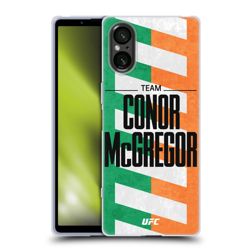 UFC Fighter Team Conor McGregor Flag Soft Gel Case for Sony Xperia 5 V 5G