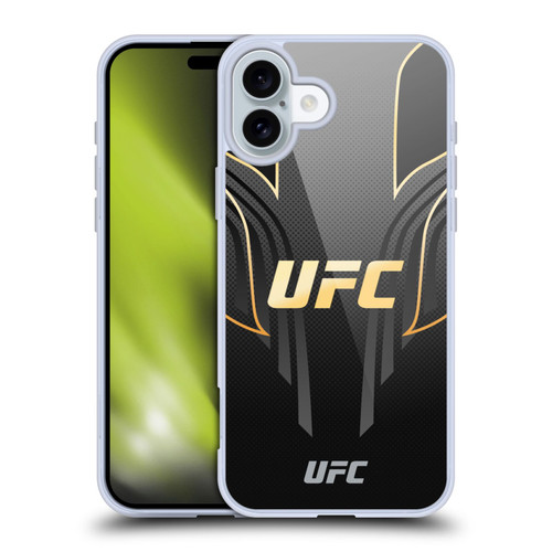 UFC Logo Black Gold Jersey Soft Gel Case for Apple iPhone 16 Plus UFC Logo Black Gold Jersey Soft Gel Case for Apple iPhone 16 Plus