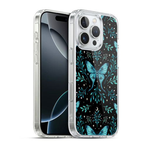 Episodic Drawing Art Butterfly Pattern Soft Gel Case for Apple iPhone 16 Pro & MagSafe