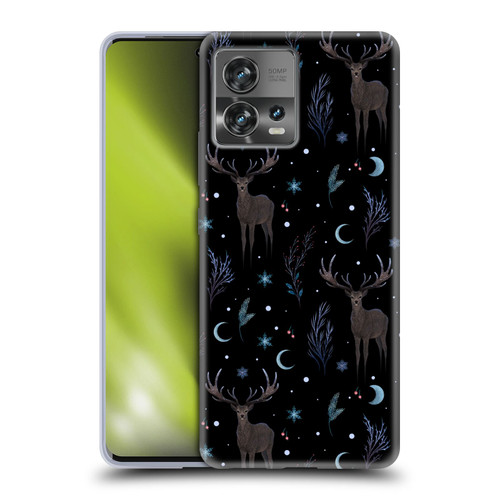 Episodic Drawing Art Winter Deer Pattern Soft Gel Case for Motorola Moto Edge 30 Fusion