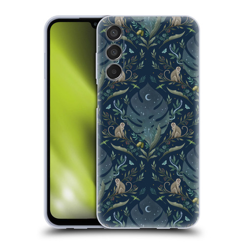Episodic Drawing Art Monkey Tropical Light Pattern Soft Gel Case for Samsung Galaxy M15/F15 5G