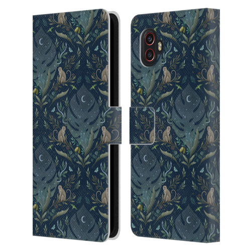 Episodic Drawing Art Monkey Tropical Light Pattern Leather Book Wallet Case Cover For Samsung Galaxy Xcover6 Pro/Pro2